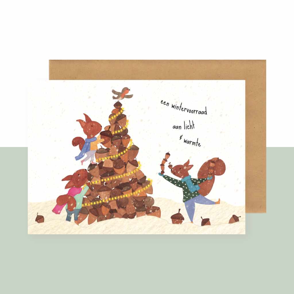 Wenskaart | Een wintervoorraad aan licht & warmte