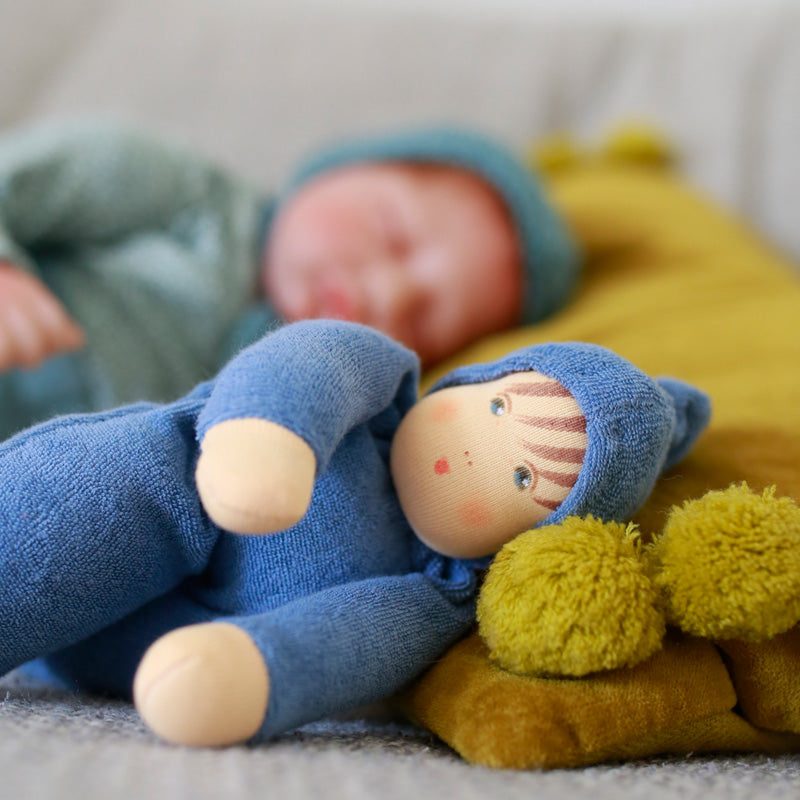 Knuffelpopje donkerblauw