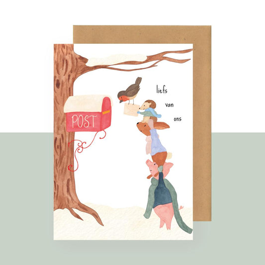 Wenskaart | Liefs van ons