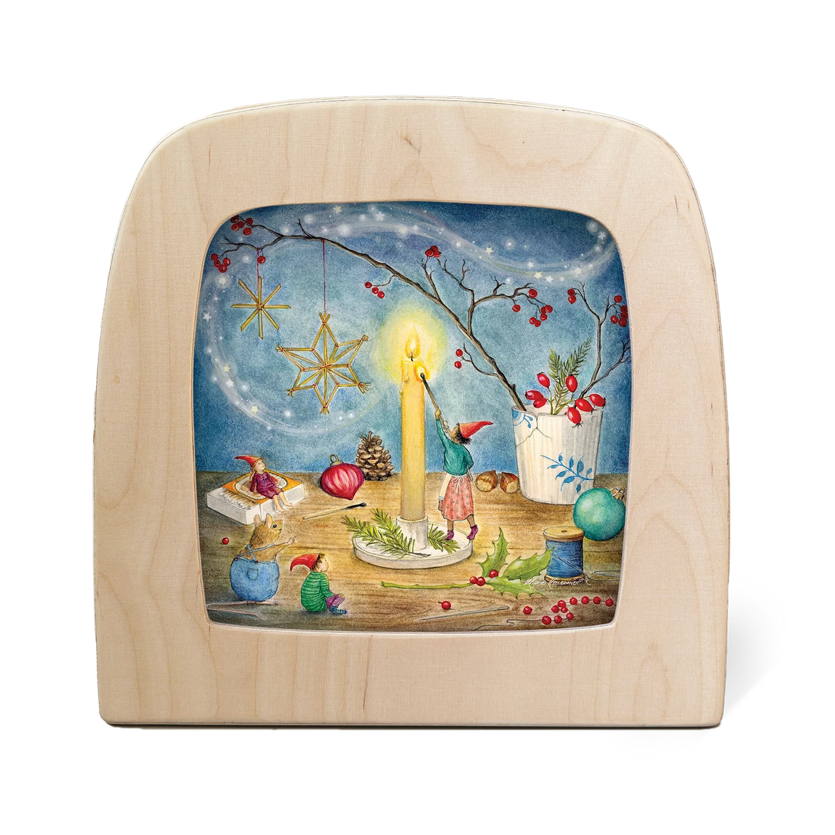 OP BESTELLING Silhouette Toxerlux lamp | Mhairi Hellbrandt - Voorbereiding op Kerstmis