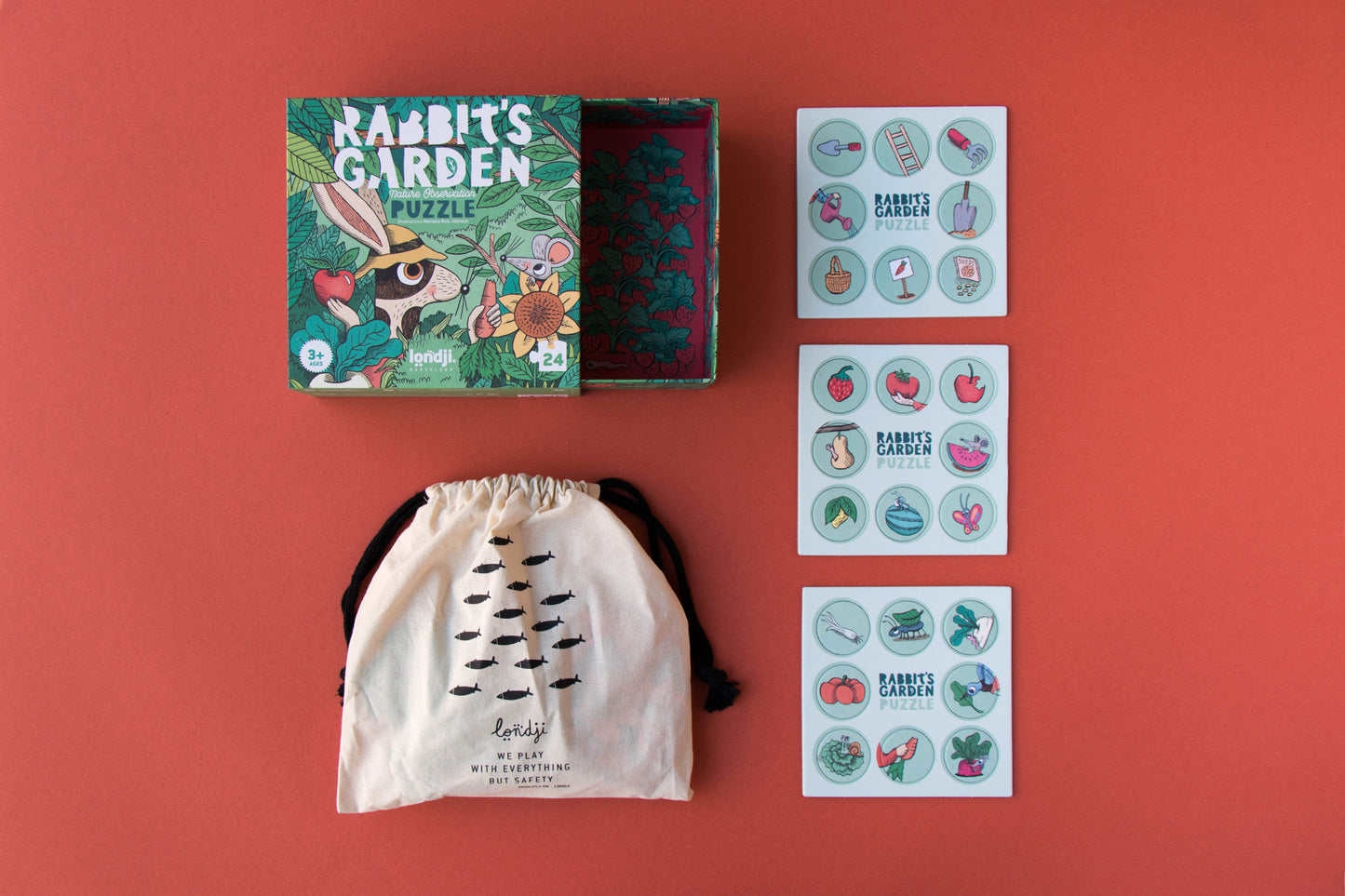 Puzzel Rabbits Garden