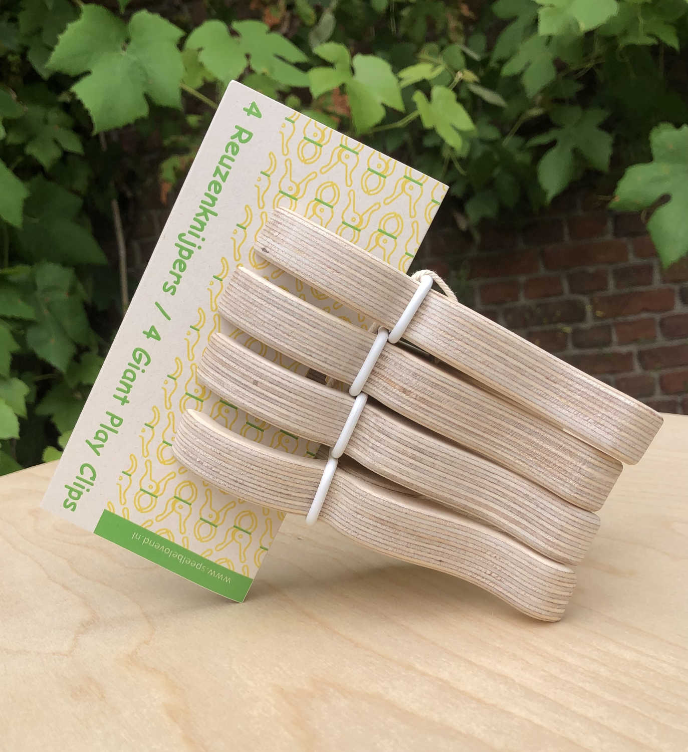 Speelknijper set van 4 stuks