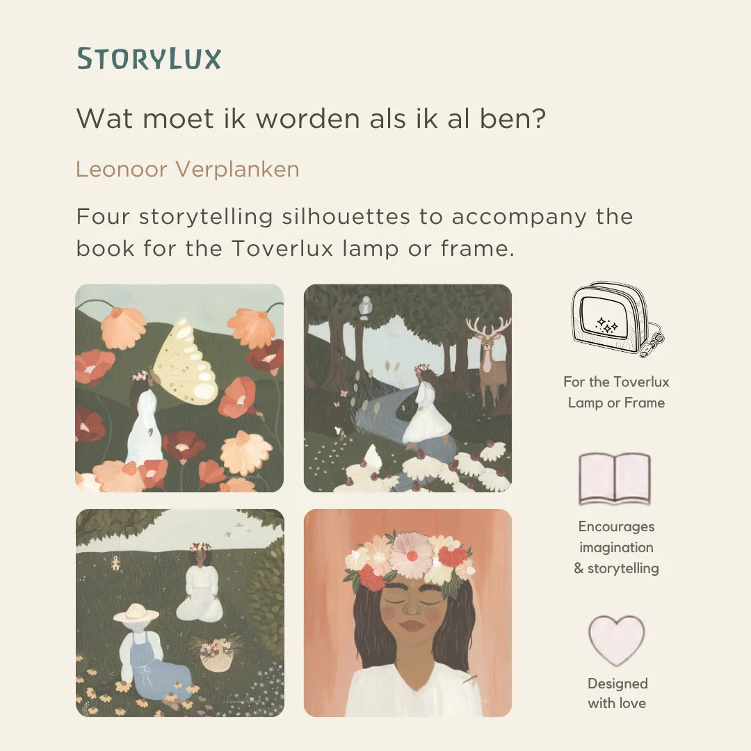 OP BESTELLING Silhouette Toverlux lamp | Vierluik Wat moet ik worden als ik al ben?