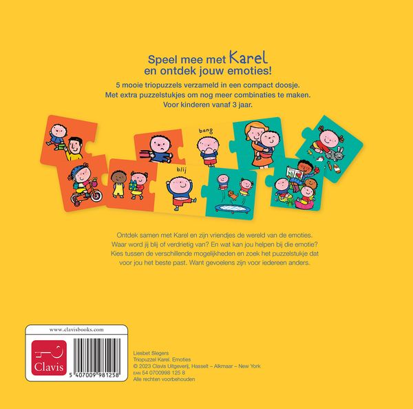 Emoties triopuzzel Karel - Clavis