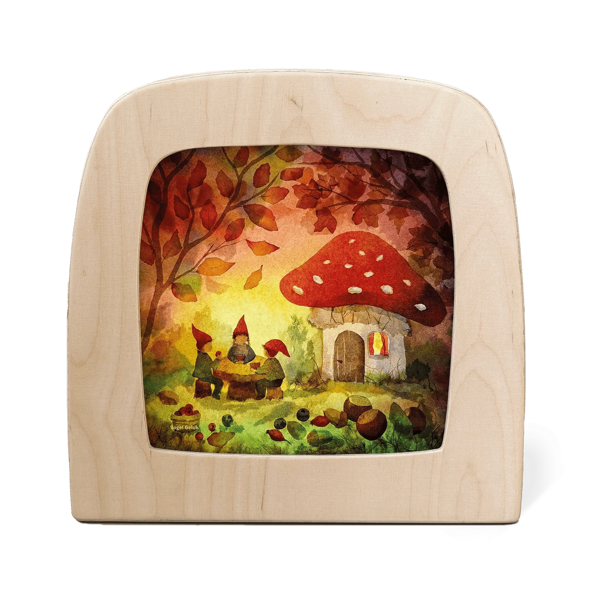 OP BESTELLING Silhouette Toxerlux lamp | Vogel Geluk - Kabouter Picknick