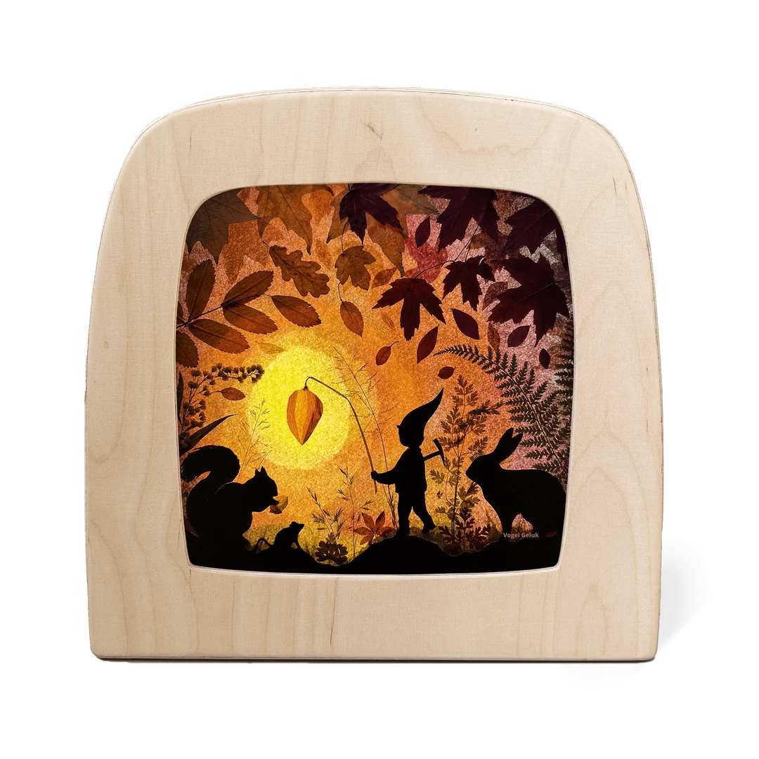 OP BESTELLING Silhouette Toverlux lamp | Vogel geluk Klein lantaarn