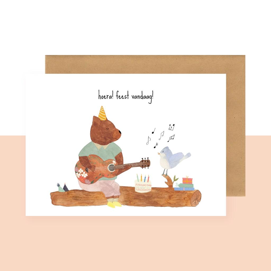 Wenskaart | Hoera feest vandaag