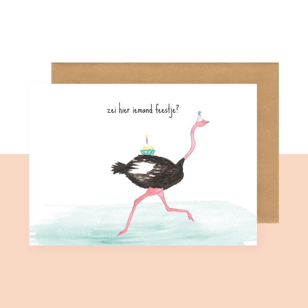 Wenskaart | Zei hier iemand feestje