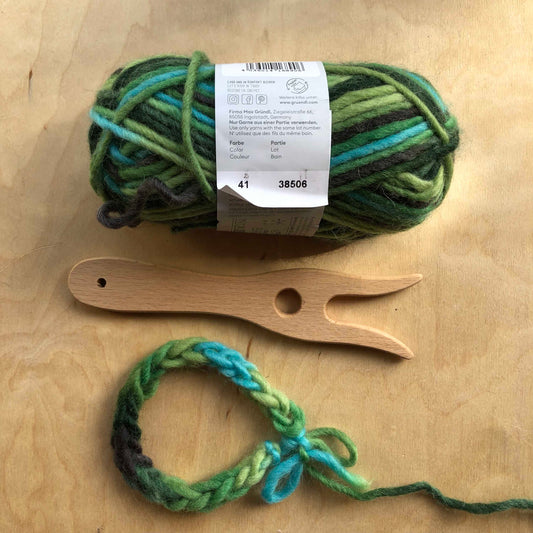 Breivork met Filz 41 wol | Groen