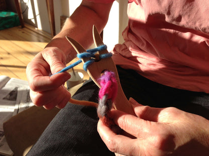 Breivork met Filz 38 wol | Turquoise