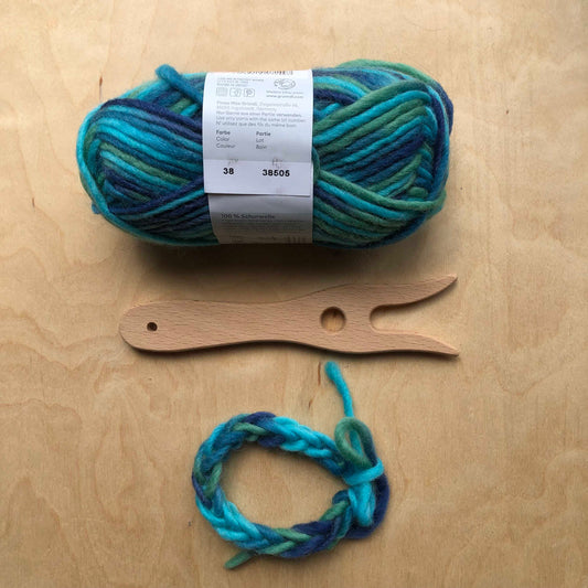 Breivork met Filz 38 wol | Turquoise