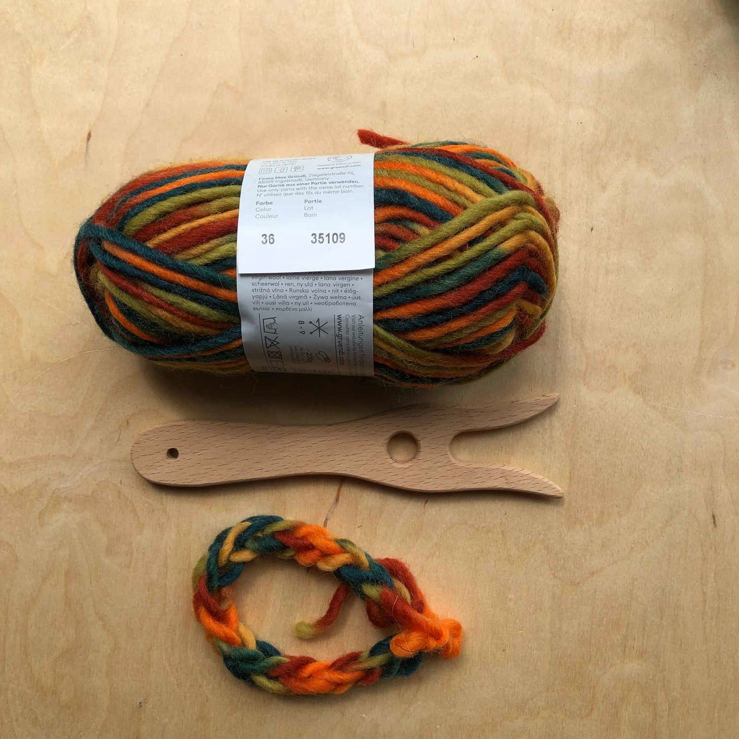 Breivork met Filz 36 wol | Herfstkleuren