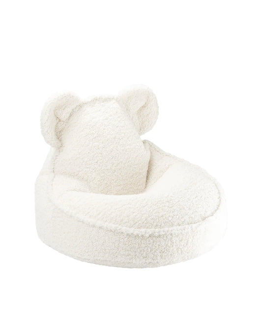 Cream White Bear Beanbag - Wigiwama