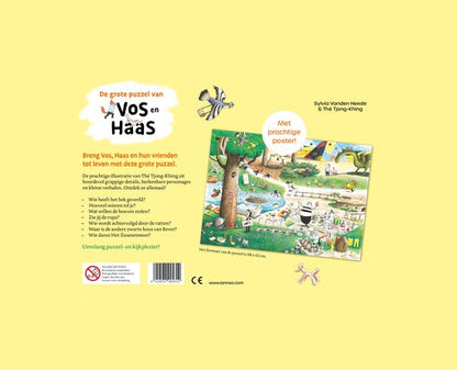 De grote puzzel van Vos en Haas (100 stukken) | Sylvia Vanden Heede