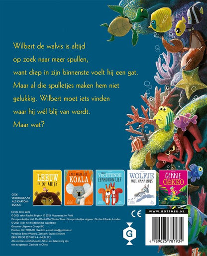 De walvis wilde meer (kartonboek) | Rachel Bright