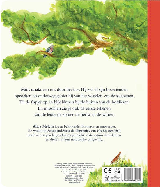 Het bos van muis (kartonboek) | Alice Melvin