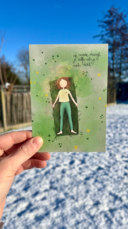 Wenskaart | De aarde draagt je