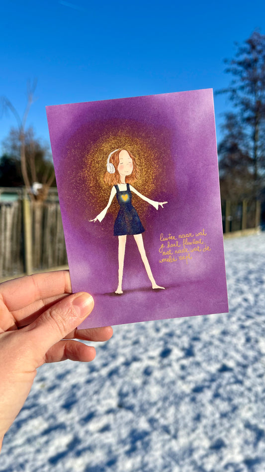 Wenskaart | Luister naar wat je hart fluistert