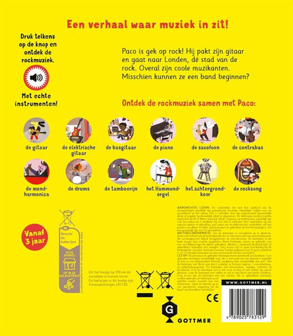 Paco is een rockster achterflap rockband