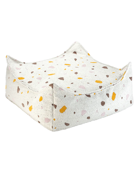 Terrazzo Marble Square Ottoman - Wigiwama