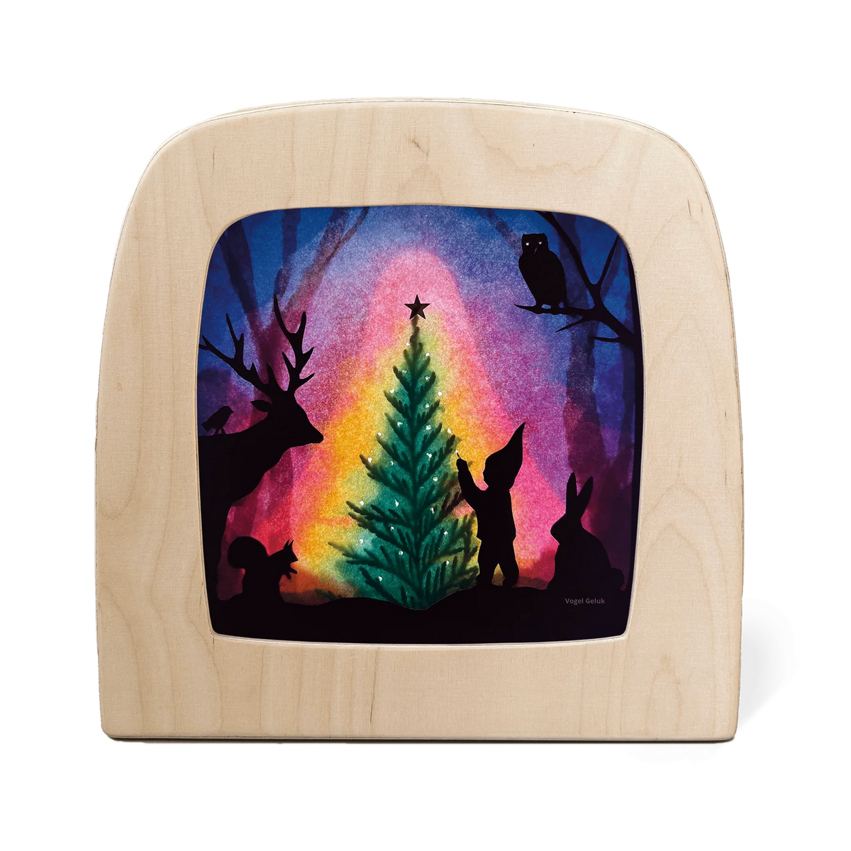 OP BESTELLING Silhouette Toxerlux lamp | Vogel Geluk - Kerstboom