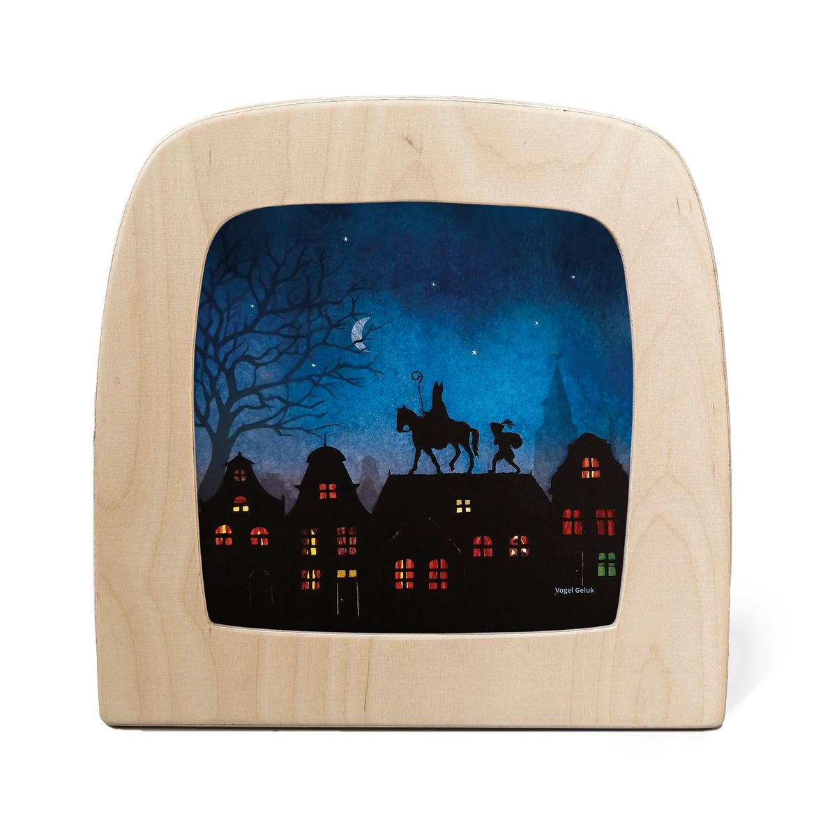 OP BESTELLING Silhouette Toxerlux lamp | Vogel Geluk - Sinterklaas