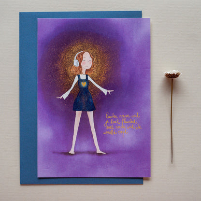 Wenskaart | Luister naar wat je hart fluistert